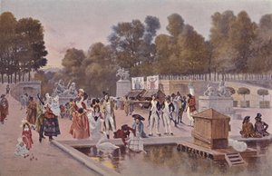 I Tuilerienes hage, 1896 av Unbekannt