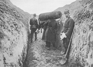 I en av de franske skyttergravene, 1914 av Unbekannt