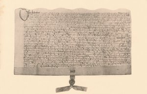Inntekt for salg av land, signert av Guy Fawkes, tidlig på 1600-tallet, 1901 av Unbekannt