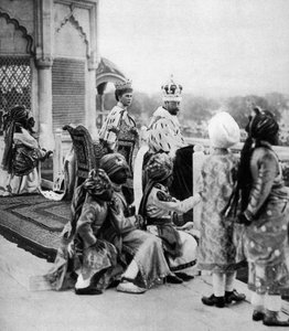 Indias fyrstelige sider, George V og Queen May i Delhi, 1911, 1935 av Unbekannt