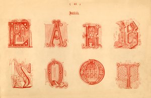 Initialer, 1862 av Unbekannt