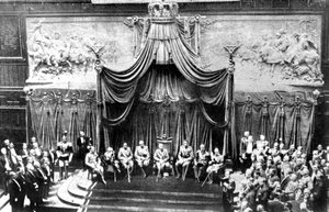 Inne i Senatets palass, Roma, 1926 av Unbekannt