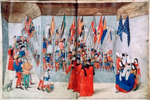 Inspeksjon av hjelmene, 1488-1489 av Unbekannt