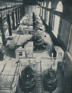 Kraftinstrumenter for det brusende vannet i Niagara-elven, c1935 av Unbekannt