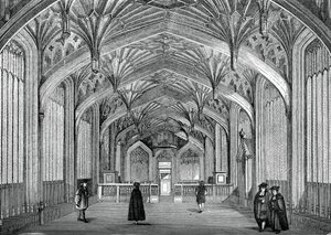 Interiør, Oxford University, c1700-tallet, 1870 av Unbekannt