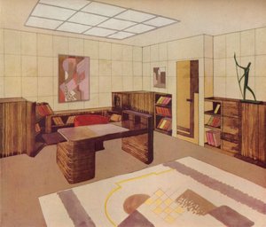 Innenraum gestaltet und ausgeführt von DIM Decoration Interieure Moderne, ca. 1930 von Unbekannt