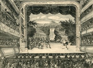 Interiør av Covent Garden Theatre i 1804, 1881. av Unbekannt