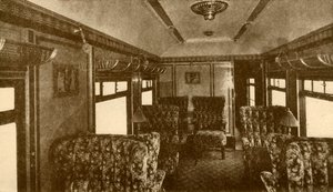Interiør i Pullman Car, Marjorie, Southern Railway, 1930. av Unbekannt