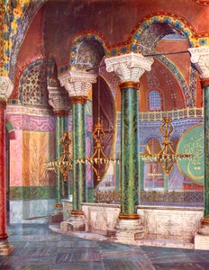 Interiør i kirken S. Sophia, Istanbul, Tyrkia, 1933-1934 av Unbekannt
