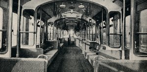 Interiør av den nyeste typen rørvogn, 1926 av Unbekannt