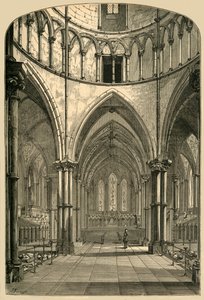 Interiør i tempelkirken, 1870, 1897. av Unbekannt