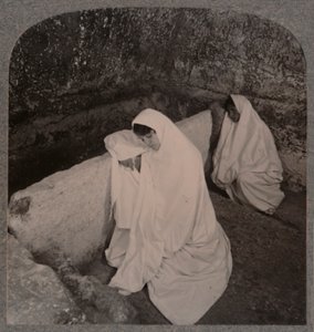 Interiør i Kristi grav, ca 1900 av Unbekannt