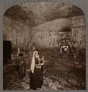 Interiør av Kongenes graver på veien til Nablus, ca 1900 av Unbekannt