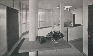 Interiør i villaen på Poissy, 1933 av Unbekannt