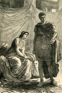 Intervju mellom Octavian og Cleopatra, 1890. av Unbekannt