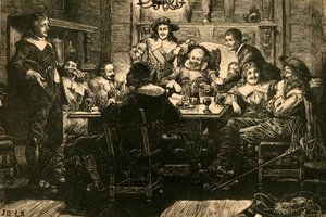 Introduksjon av Randolph til Ben Jonson på Devil Tavern, 1897. av Unbekannt