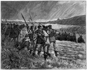 Invasjon av alanerne eller vestgoterne, Gallia, tidlig på 500-tallet 1882-1884 av Unbekannt