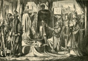 Investitur av Henry Jasomirgott som første hertug av Østerrike, 1156, 1890. av Unbekannt
