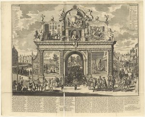 Investeringsordninger: Minnebue reist på gravstedet til ødelagte aksjonærer, 1720. av Unbekannt