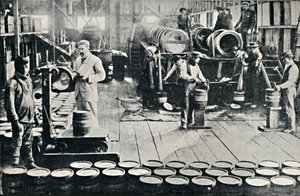 Jod blir klargjort for forsendelse i Salitreras of Tarapaca, 1911 av Unbekannt