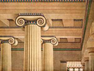Ionic Hall i Akropolis i Athen, Hellas, 1928. av Unbekannt
