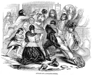 Irsk potet hungersnød, 1842 av Unbekannt