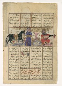 Isfandiyars fjerde kurs: Han dreper en trollkvinne, folio fra en Shahnama-bok..., ca. 1330-40. av Unbekannt