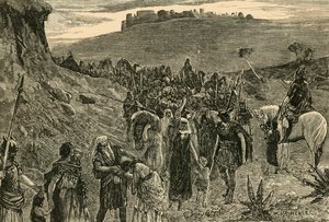 Israelitter går i fangenskap, 1890. av Unbekannt