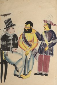 Fangevokter mottar Mahant of Tarakeshwar i fengsel, 1800-tallet. av Unbekannt