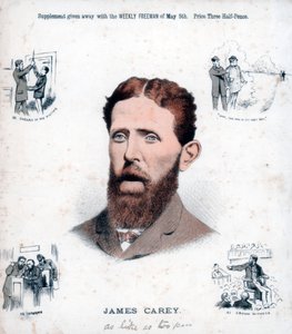 James Carey, irsk republikaner og informant, 1883 av Unbekannt