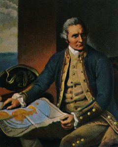 James Cook 1728-1779. - Gravering etter maleriet av Dance, 1934. av Unbekannt