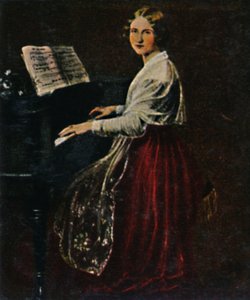 Jenny Lind 1820-1887. - Maleri av Asher, 1934. av Unbekannt