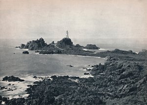 Jersey - La Corbiere Rock and Lighthouse, 1895 av Unbekannt