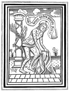 Jesus Kristus etter hans flagellasjon, c1400-tallet, 1870 av Unbekannt