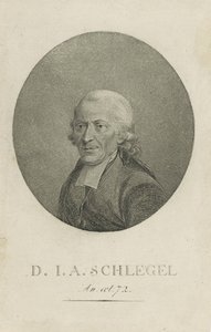 Johann Adolf Schlegel 1721-1793, ca. 1800 av Unbekannt