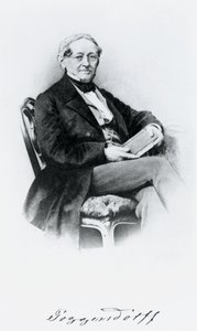 Johann Christian Poggendorf , tysk fysiker, midten av 1800-tallet av Unbekannt