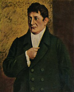 Johann Gottlieb Fichte 1762-1814. - Maleri av professor Plühr, 1934. av Unbekannt