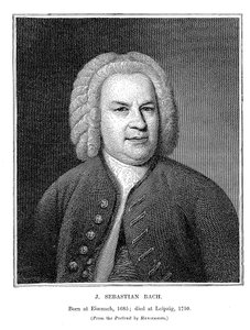 Johann Sebastian Bach 1685-1750, tysk komponist og organist, 1746 av Unbekannt