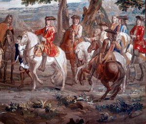 John Churchill, hertug av Marlborough 1650-1722 engelsk soldat, i slaget ved Blenheim, 1704 av Unbekannt