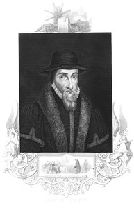 John Foxe, engelsk martyrolog fra 1500-tallet, c1880 av Unbekannt