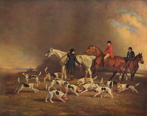 John Powlett and his Hounds, fra 1700- til 1800-tallet, 1929 av Unbekannt
