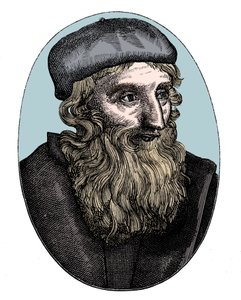 John Wycliffe, engelsk religiøs reformator fra 1300-tallet, 1500-tallet av Unbekannt