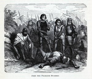 Johannes den fryktløse knivstukket, 1882 av Unbekannt