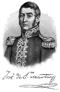 Jose de San Martin, argentinsk general og uavhengighetsleder fra 1800-tallet, 1901 av Unbekannt