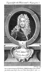 Joseph Addison , engelsk politiker og forfatter, 1800-tallet av Unbekannt