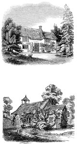 Joseph Addisons fødested i Milston nær Amesbury, Wiltshire av Unbekannt