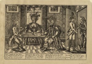 Joseph II, Katarina den store og sultan Abdul Hamid I spillekort, ca. 1780 av Unbekannt