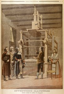 Joseph Marie Jacquard, viser vevstolen sin til Lazare Carnot, Lyon, Frankrike, 1801 1901 av Unbekannt