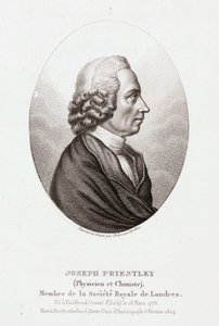 Joseph Priestley , engelsk-amerikansk teolog og kjemiker, ca 1780 av Unbekannt