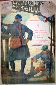 Hårete dagen 25. og 26. desember 1915, fransk plakat fra første verdenskrig, 1915 av Unbekannt